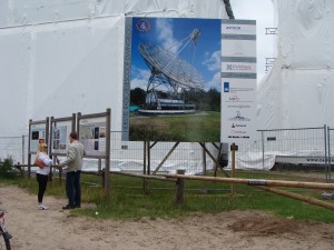 Renovatie radio sterrenwacht, alles netjes ingepakt.